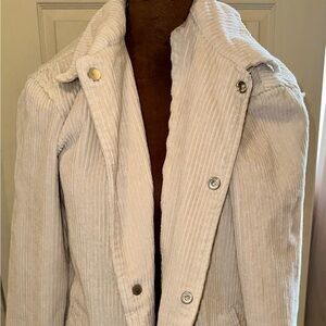 Zara Cream Corduroy Blazer